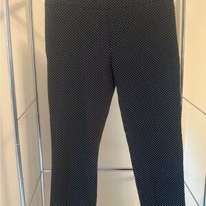 Zac & Rachel Black and White Dotted Straight Leg Pants